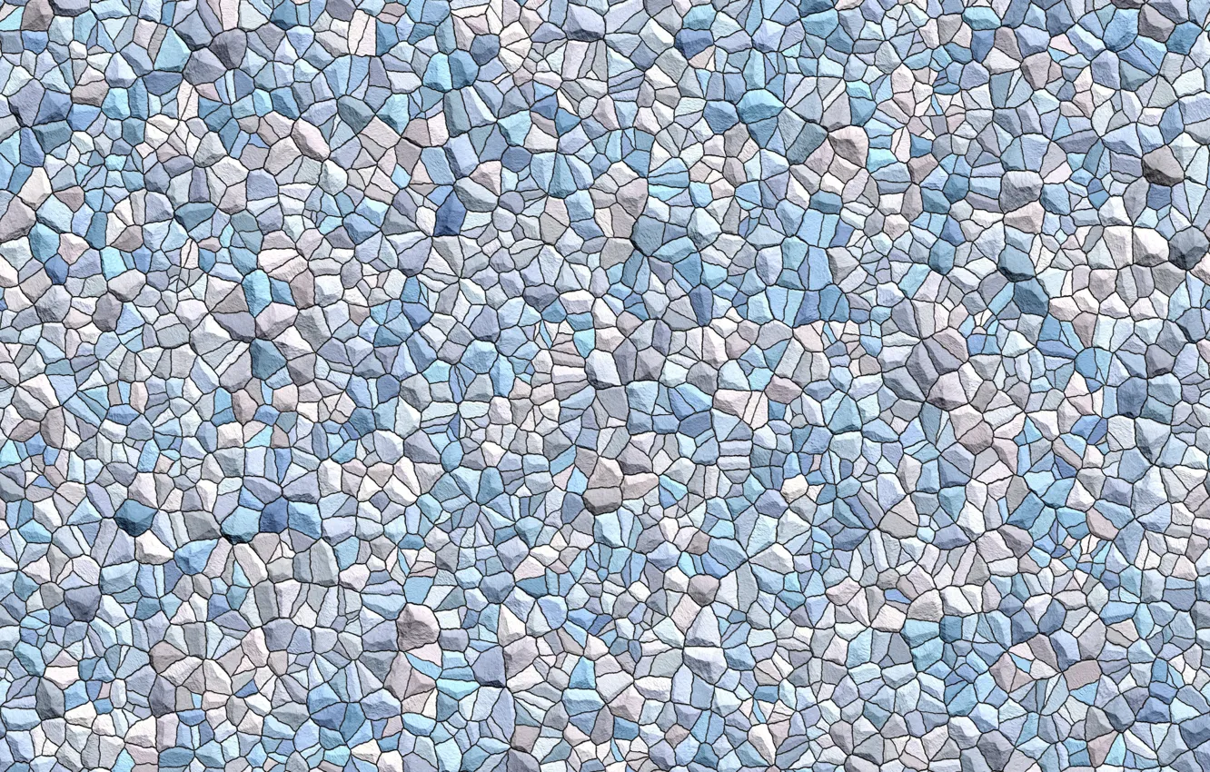 Photo wallpaper mosaic, colored, interior