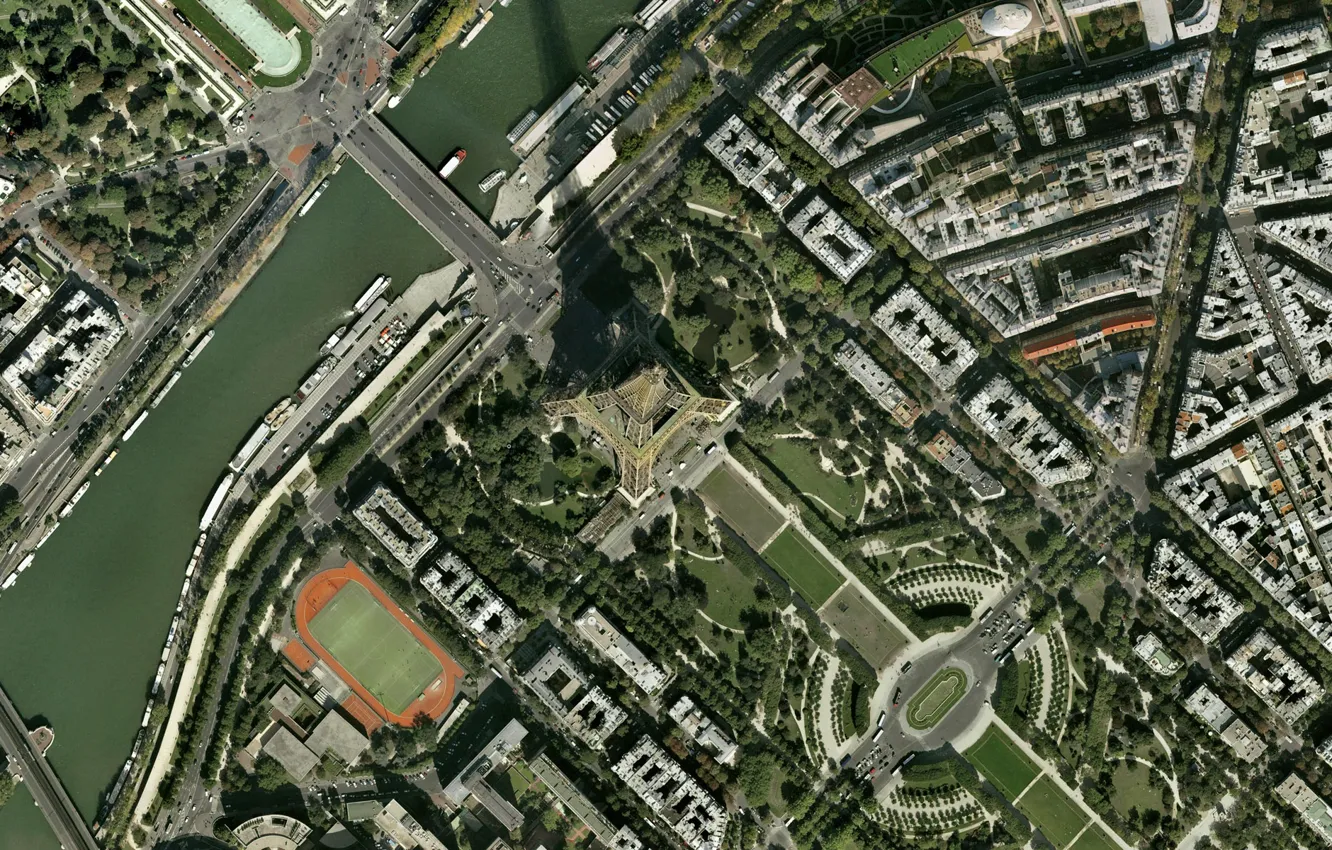 Photo wallpaper Paris, top, Eiffel tower