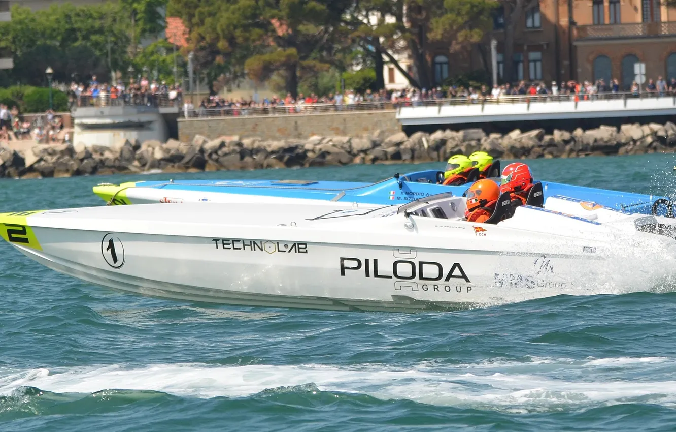 Photo wallpaper race, boat, speed