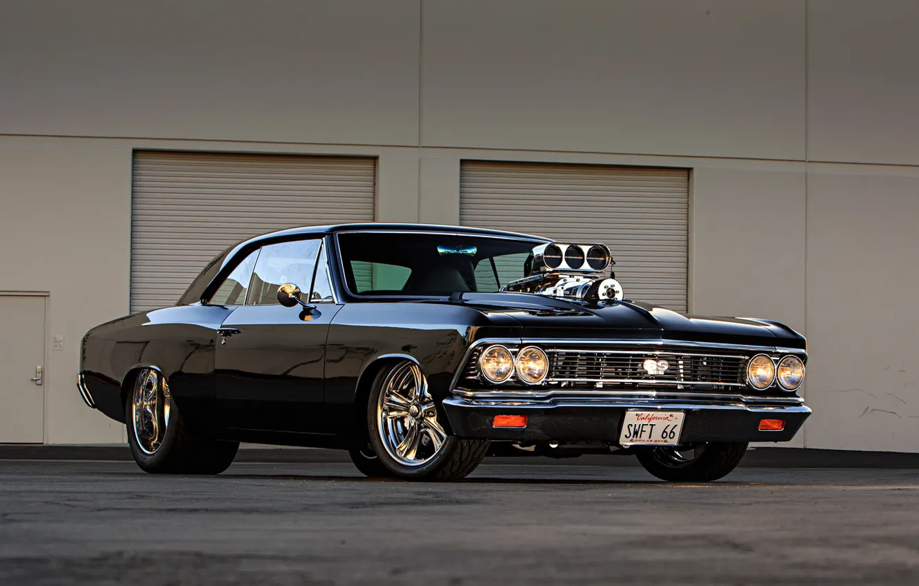 Photo wallpaper Muscle, Car, Engine, Chevelle SS