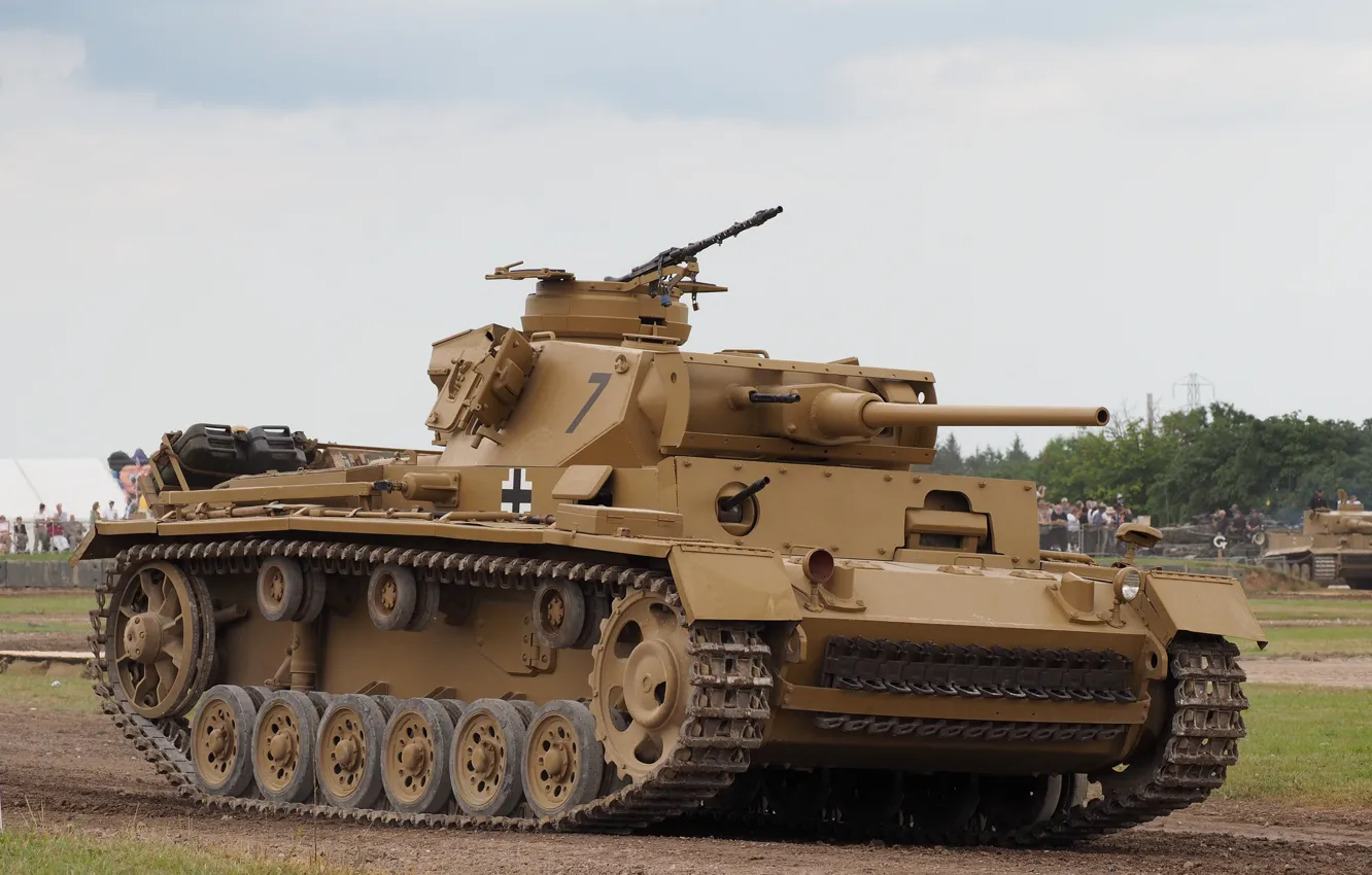 Photo wallpaper tank, armor, average, Panzerkampfwagen III, PzKpfw III
