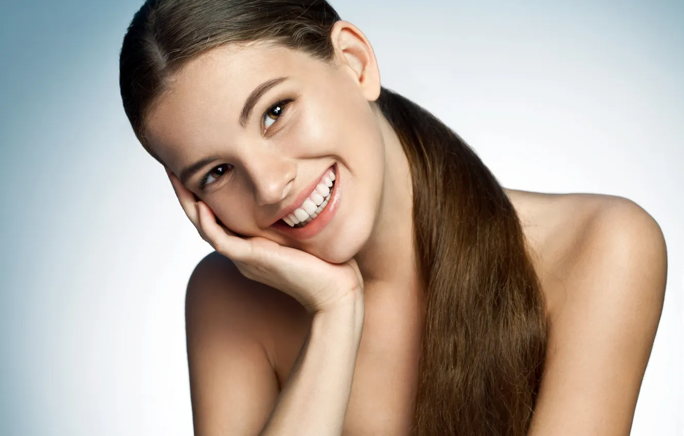 Photo wallpaper girl, hair, Happy, gorgeous, Glamour, grooming, inviting, groomed