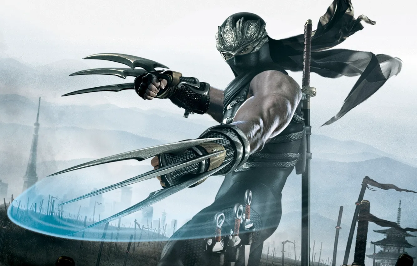Photo wallpaper the game, knife, Ninja Gaiden