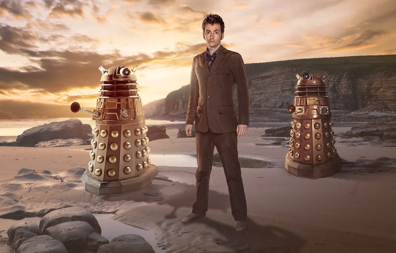 Photo wallpaper far, Doctor Who, science fiction, Doctor Who, The TARDIS, TARDIS, science fiction, David Tennant