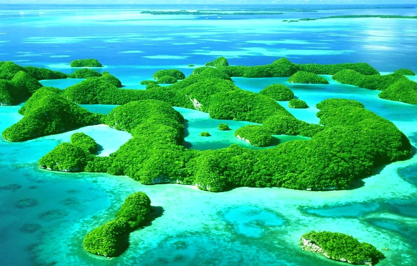 Photo wallpaper Islands, tropics, the ocean, archipelago