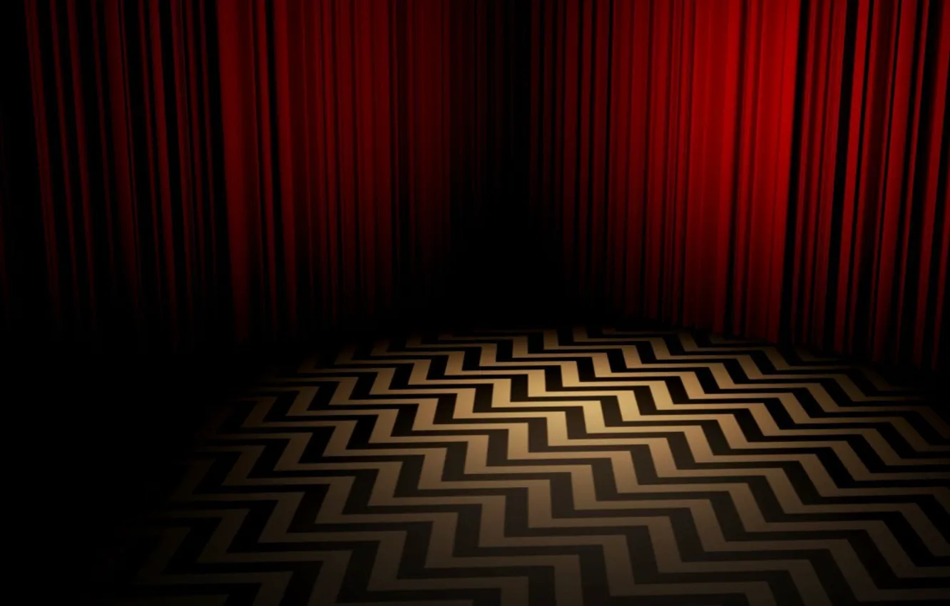 Photo wallpaper the series, Twin Peaks, The Red Room, The Black Lodge, a mysterious place, red curtains