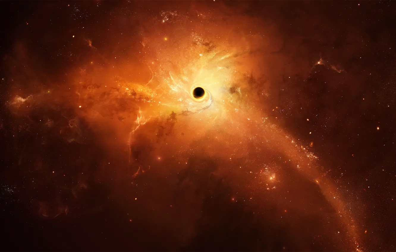 Photo wallpaper space, stars, nebula, space, art, space, black hole, star