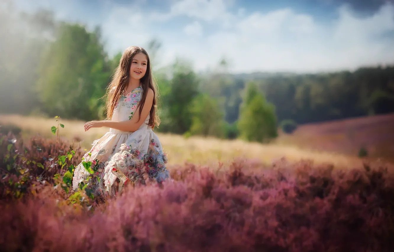 Photo wallpaper summer, nature, girl