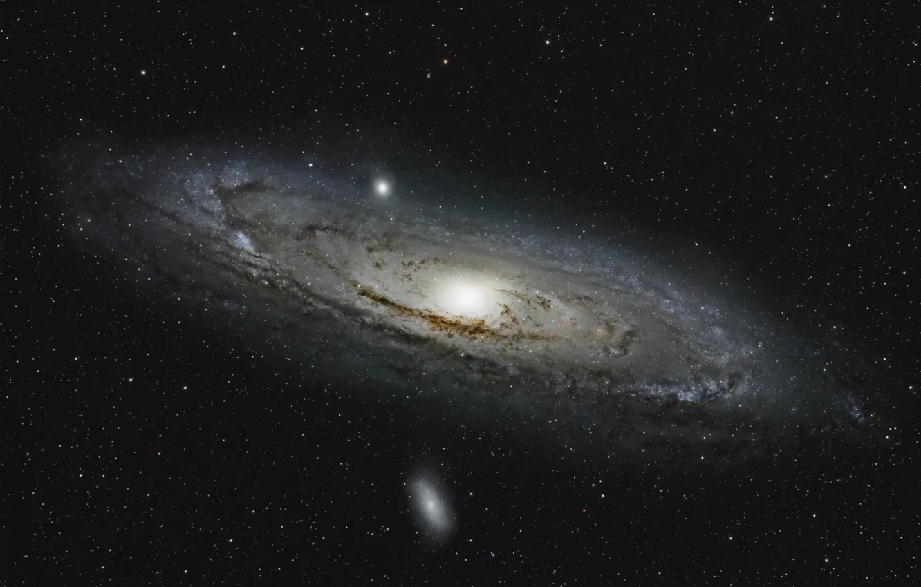 Photo wallpaper The Andromeda Galaxy, the milky Way, The nearest