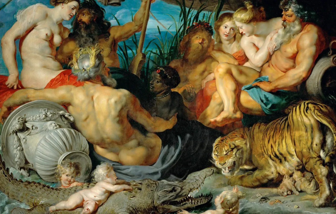 Photo wallpaper picture, Peter Paul Rubens, Pieter Paul Rubens, Four Continents
