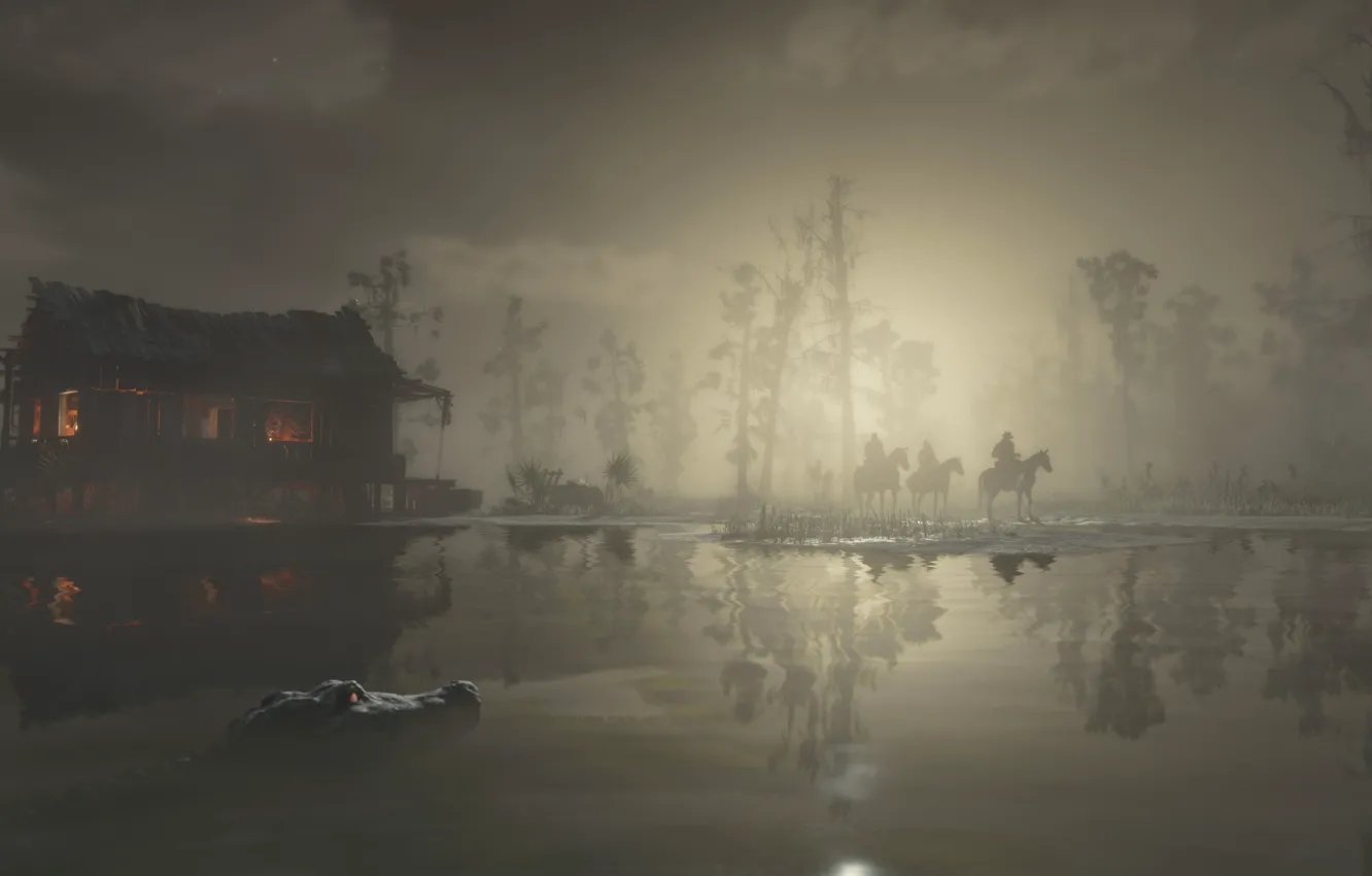 Photo wallpaper game, Rockstar Games, Red Dead Redemption 2, Gang, RDR