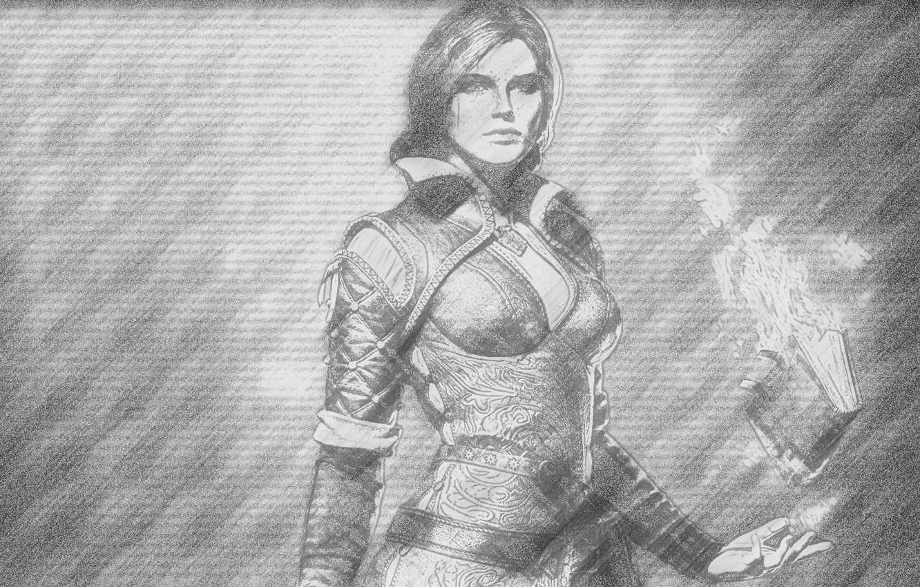 Photo wallpaper girl, beauty, The Witcher, Triss Merigold, The Witcher 3 Wild Hunt, The Witcher 3