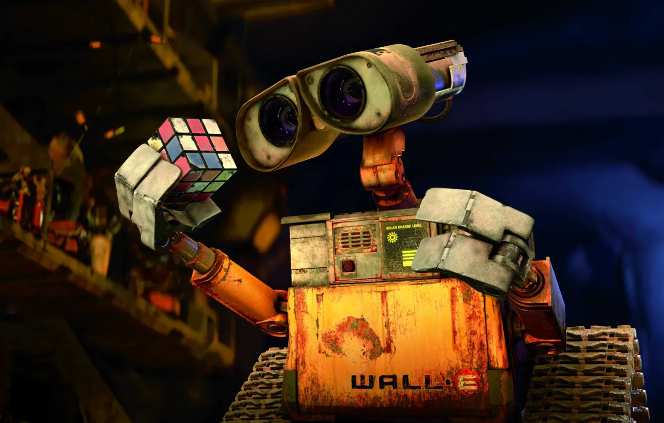 Photo wallpaper wall-e, kubick-rubik, admire