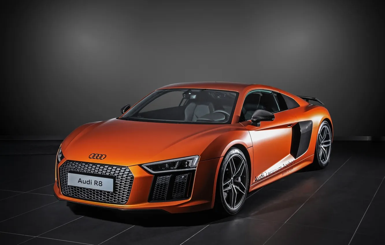 Photo wallpaper coupe, Audi R8, sports car, V10 Plus, mid-engined all-wheel drive, HplusB Design