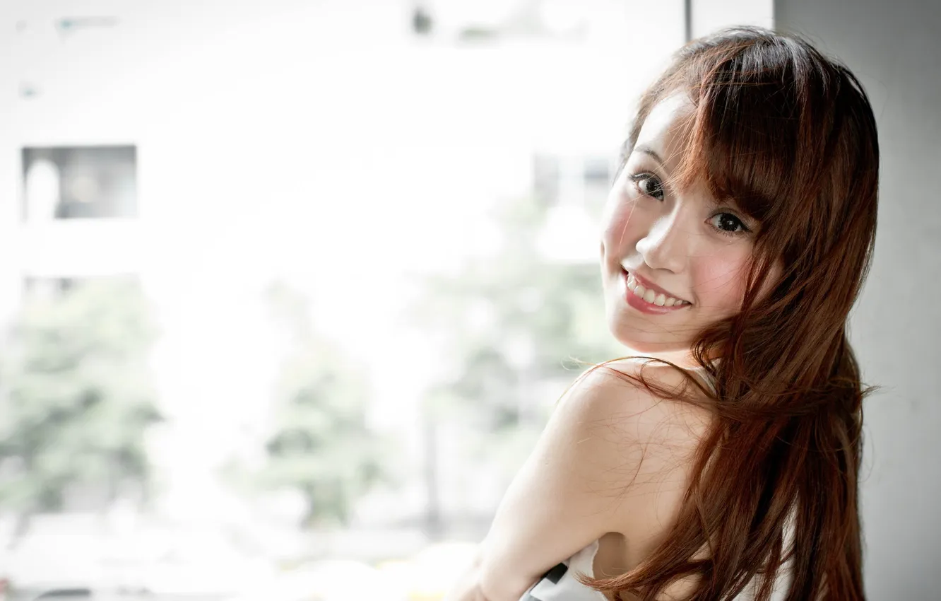 Photo wallpaper girl, mood, Asian