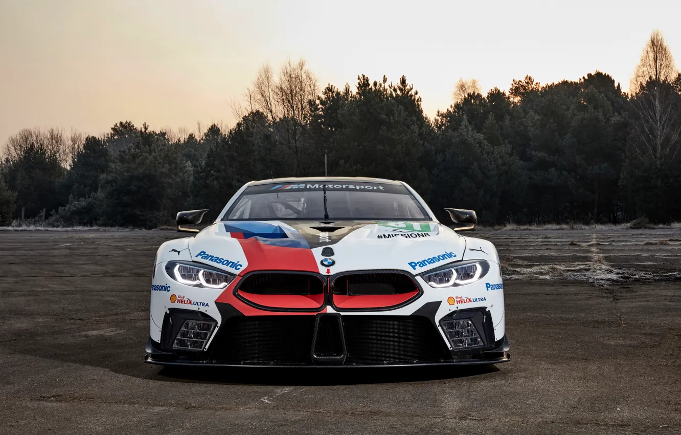 Photo wallpaper BMW, the front, 2018, M8 GTE