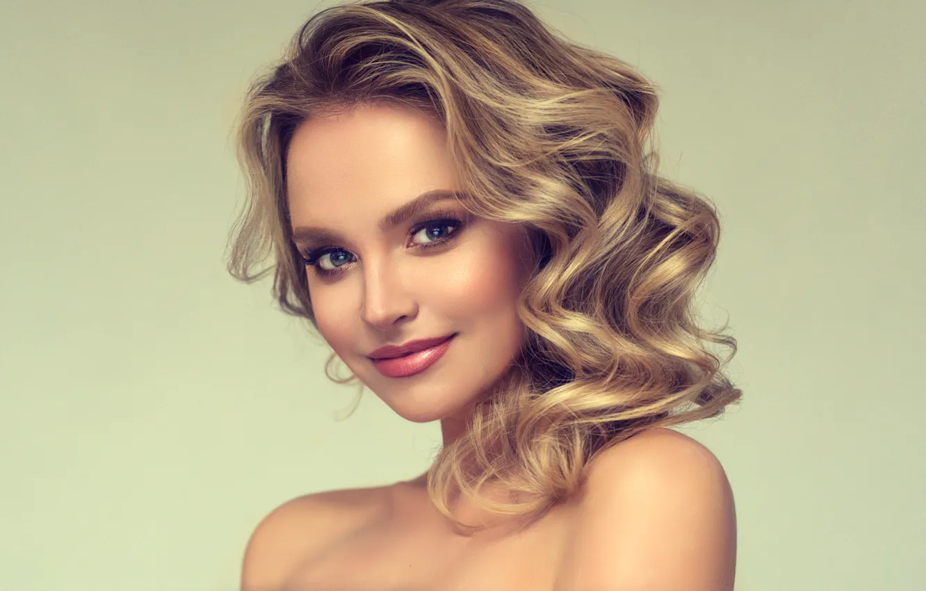 Photo wallpaper look, girl, pose, background, portrait, blonde, model, edwardderule