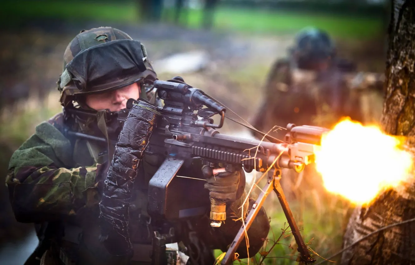 Photo wallpaper weapons, soldiers, Royal Netherlands Army