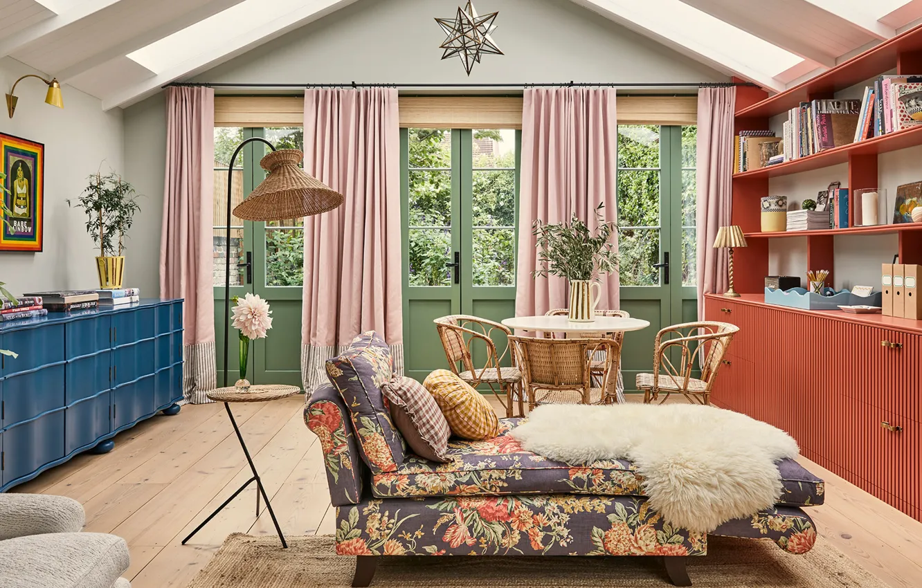 Photo wallpaper design, comfort, style, interior, living room, dining room, The combination of colors