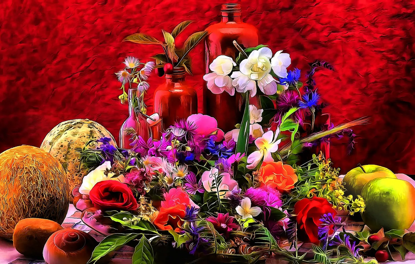 Photo wallpaper figure, art, still life, art, still life