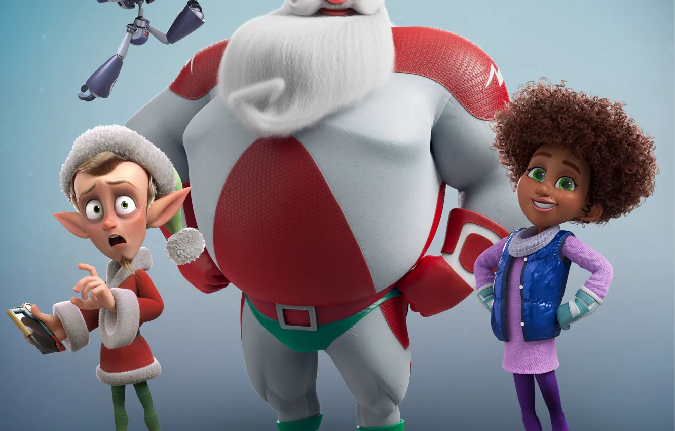 Photo wallpaper cartoon, 2023, Supersanta, SuperKlaus