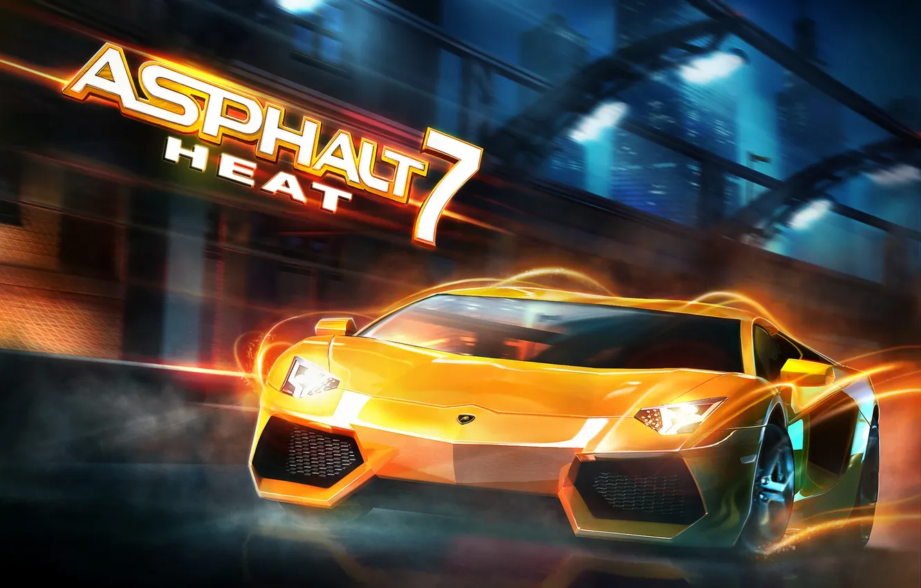 Photo wallpaper road, race, iPhone, the game, ipod, apple, Lamborghini, car