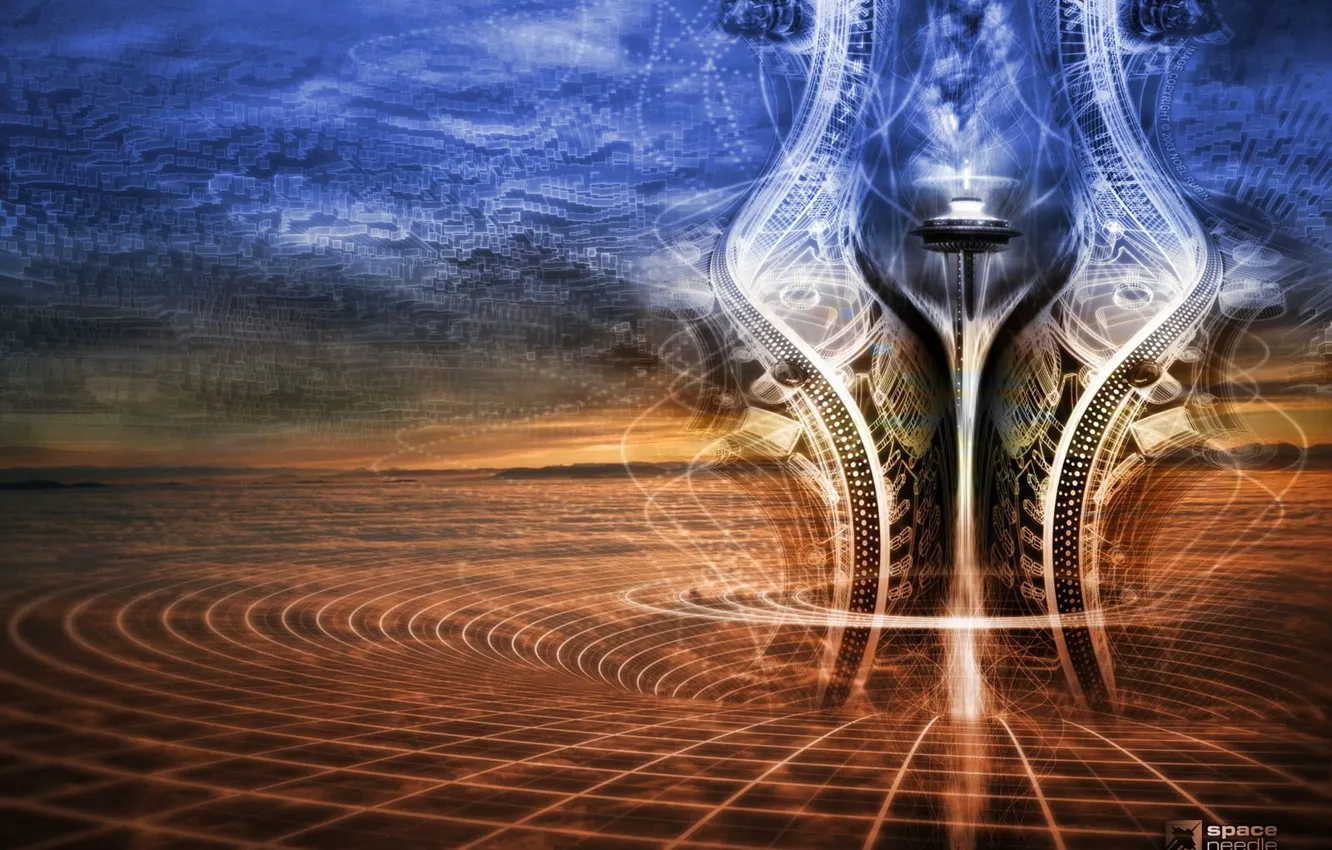 Photo wallpaper the sky, clouds, hole