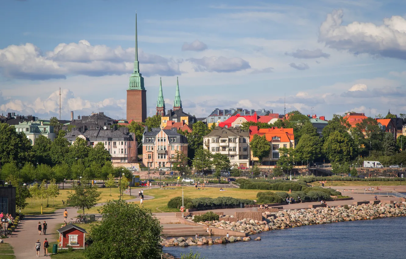 Photo wallpaper building, Finland, Helsinki