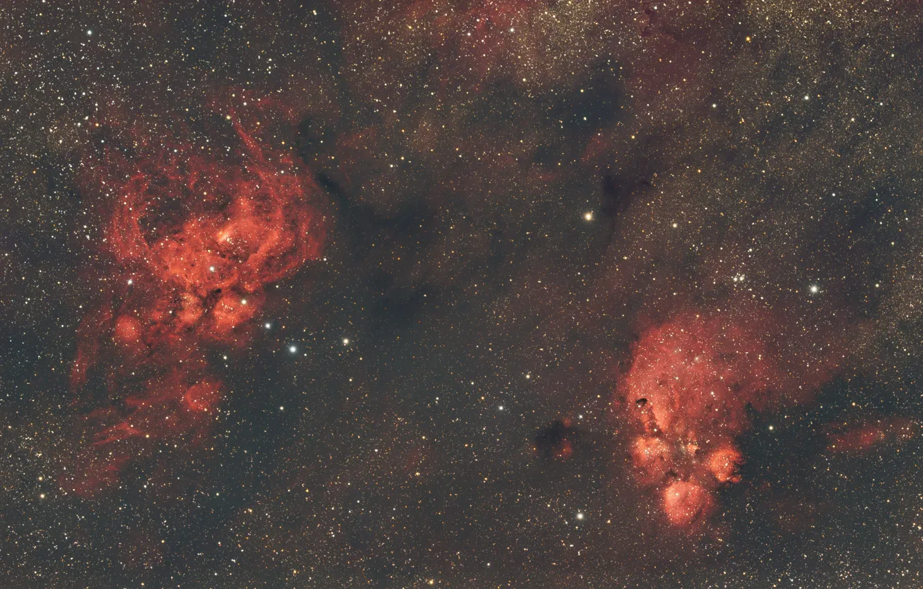 Photo wallpaper space, nebula, Omar, cat's paw