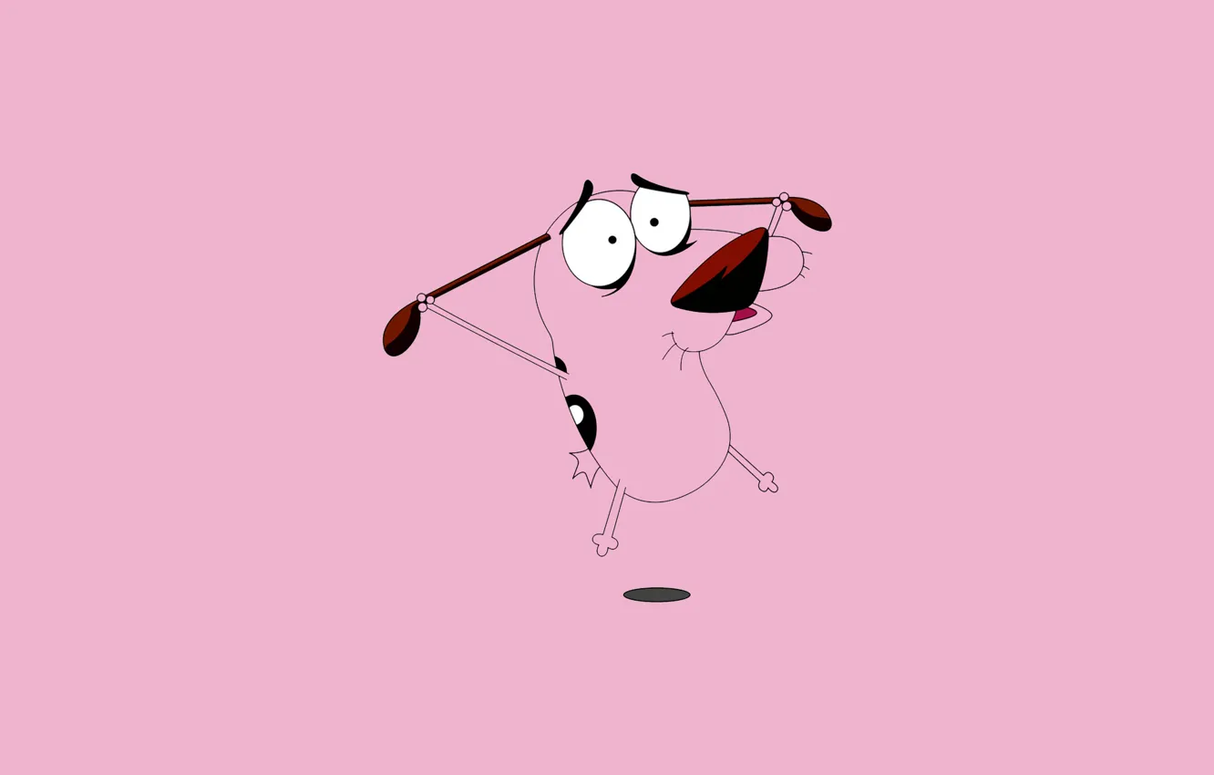 Photo wallpaper dog, Courage the cowardly dog, Courage, emotions, Courage - The Cowardly Dog