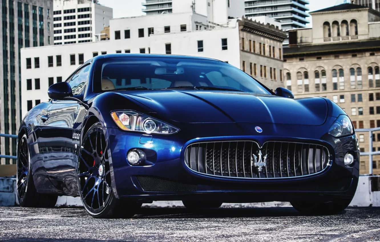 Photo wallpaper Maserati, wheels, Granturismo, forgiato