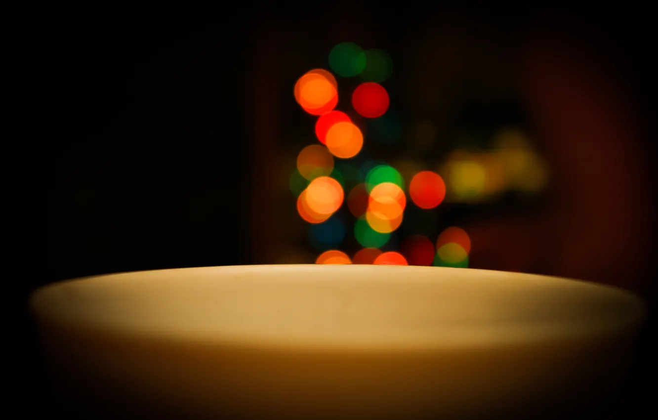 Photo wallpaper balls, Cup, bokeh