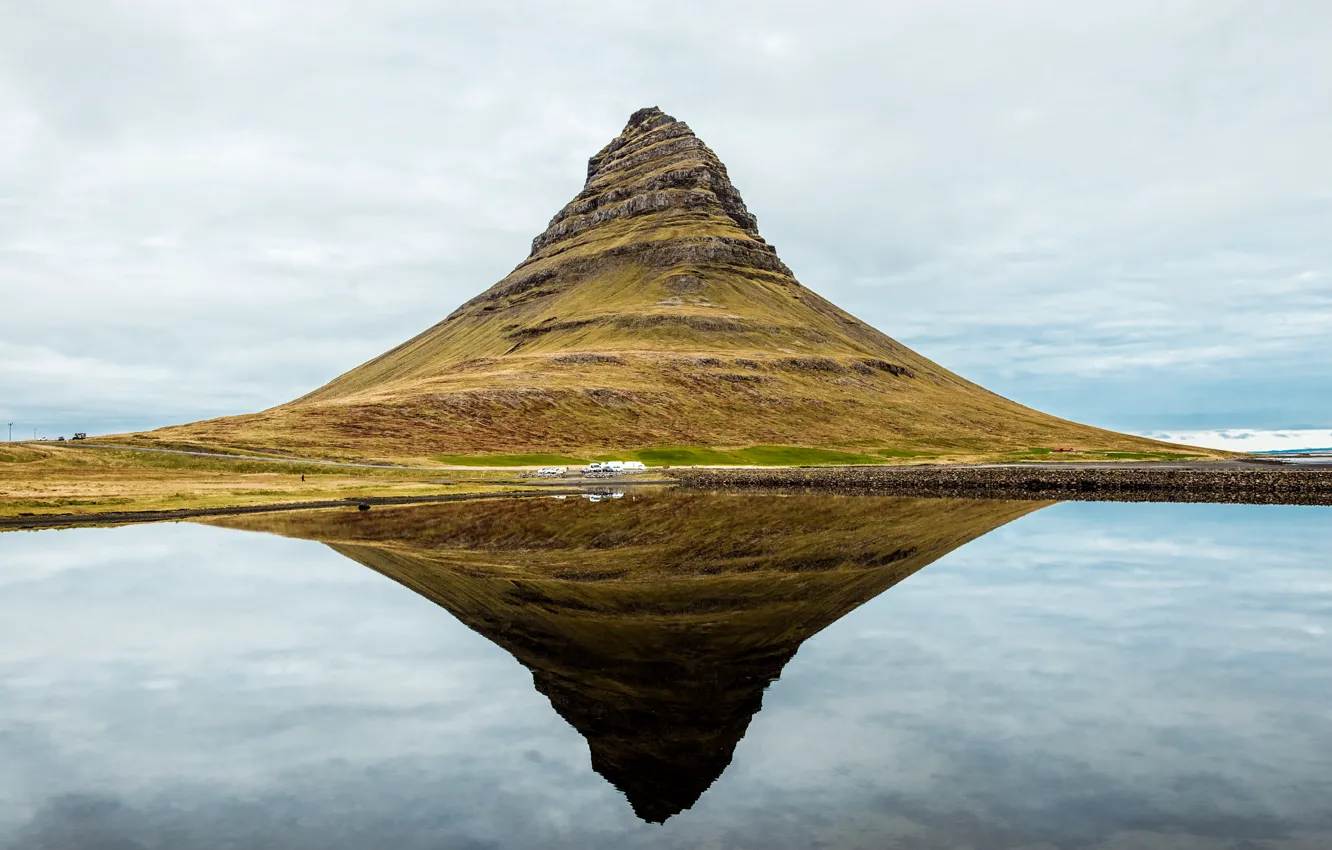 Photo wallpaper mountains, Iceland, Iceland, Kirkjufell