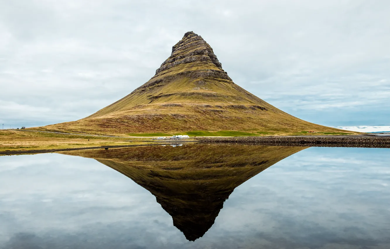 Photo wallpaper mountain, Iceland, Iceland, Kirkjufell