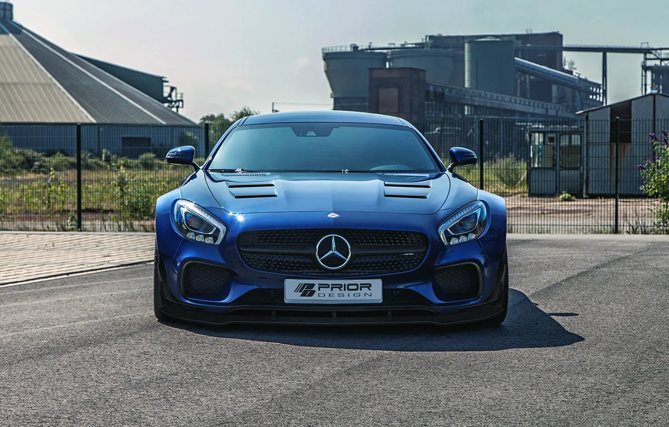 Photo wallpaper Mercedes, front view, Widebody, Aerodynamic, PD800GT