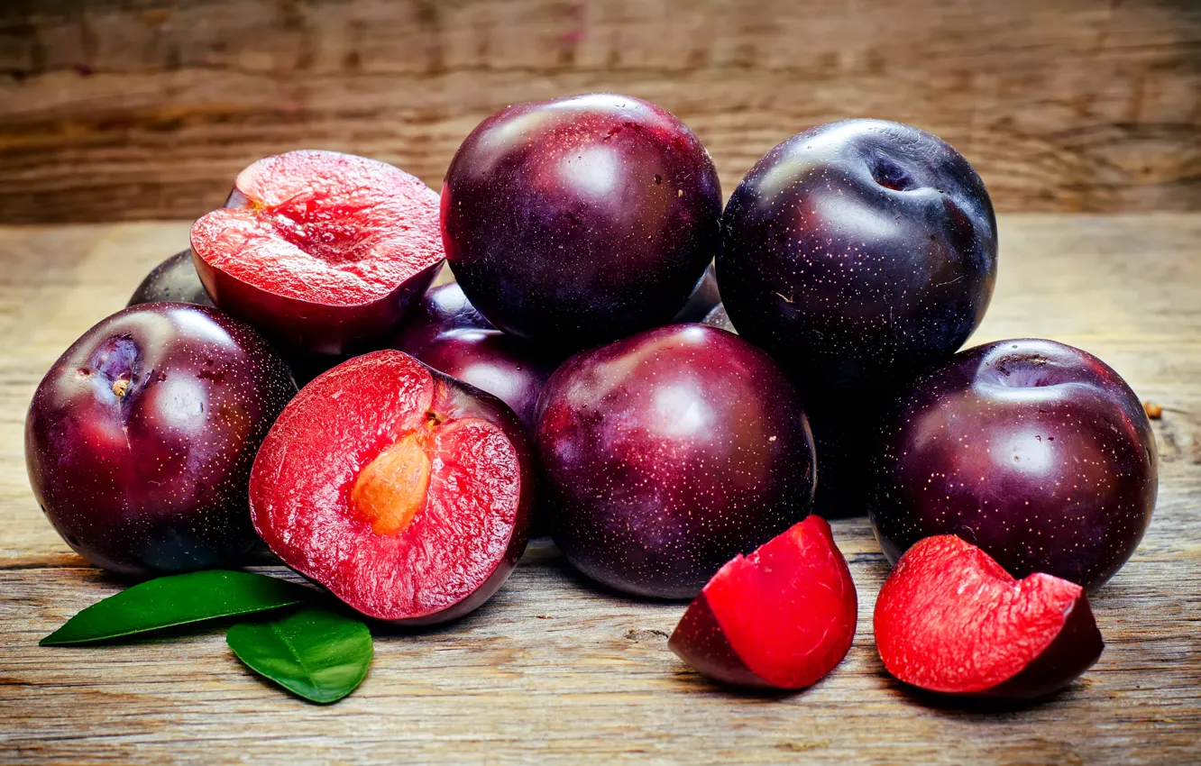 Photo wallpaper fruit, plum, prunes, plum