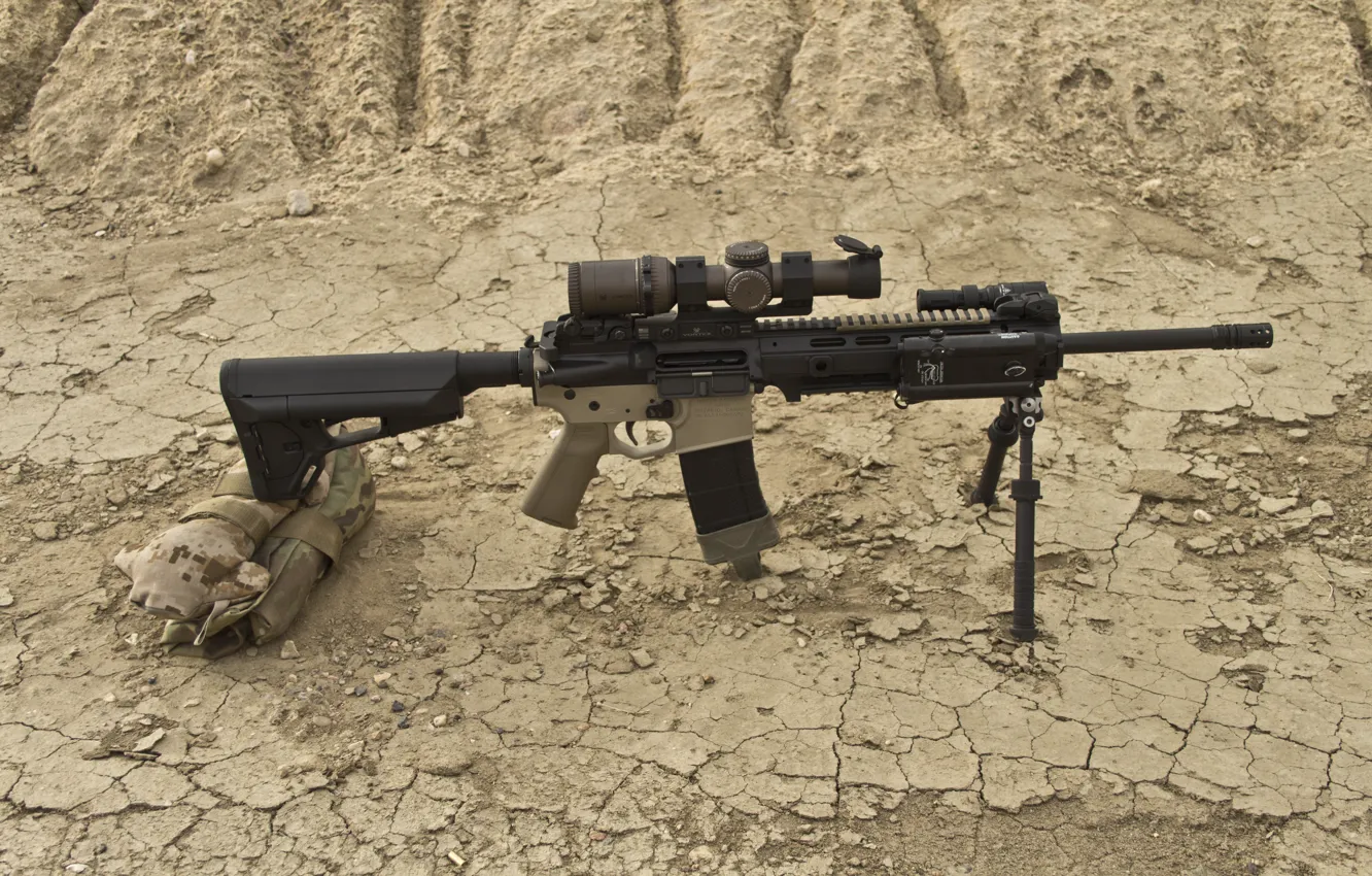 Photo wallpaper weapons, optics, assault rifle, fry