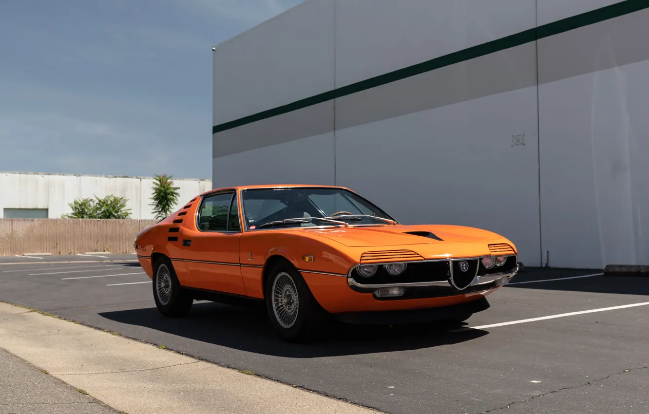 Photo wallpaper car, Alfa Romeo, legend, 1972, Montreal, Alfa Romeo Montreal