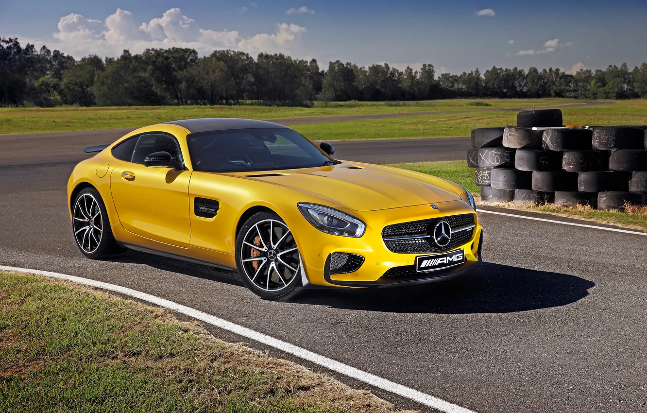 Photo wallpaper Mercedes, Mercedes, AMG, AMG, AU-spec, 2015, GT S