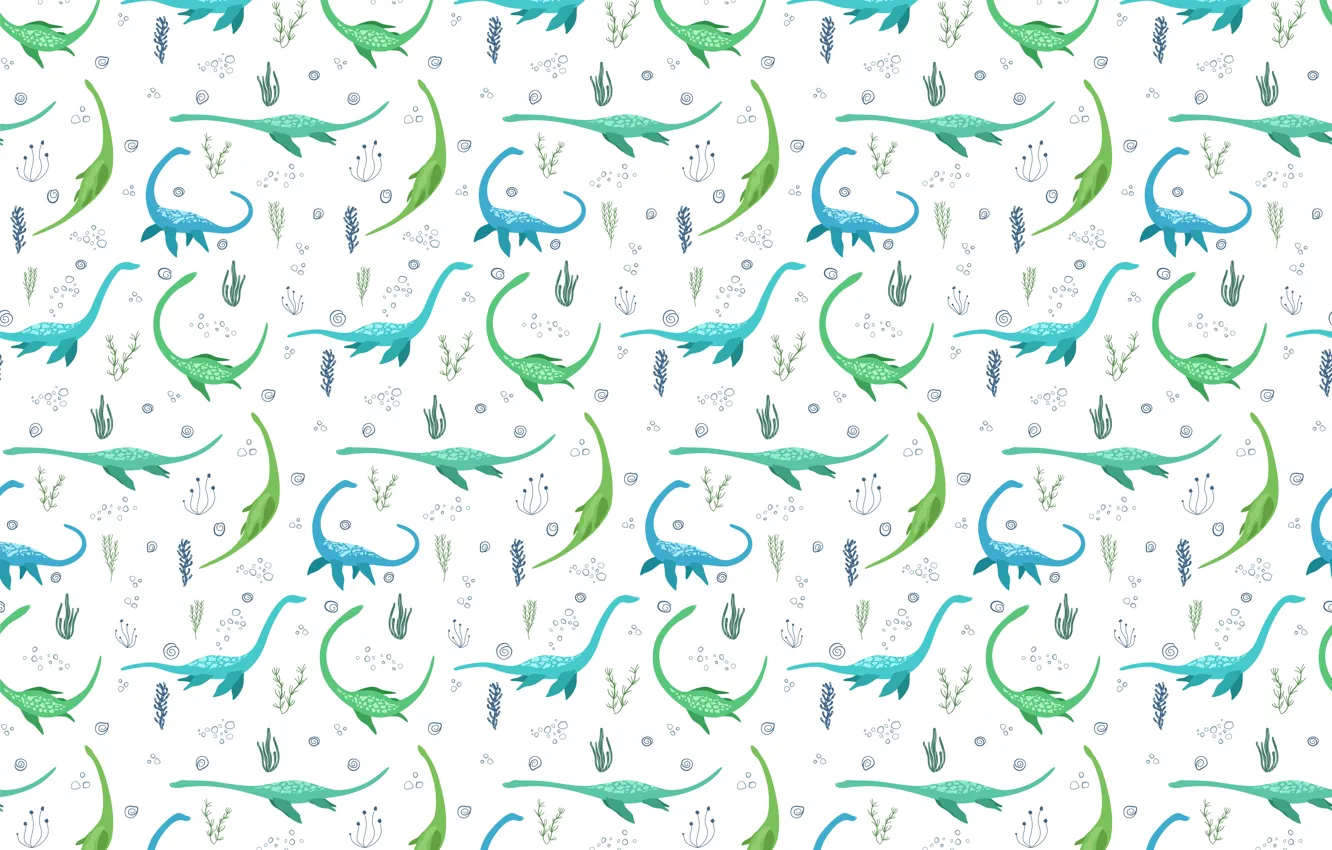 Photo wallpaper figure, dinosaur, vector, pattern, pattern, the Loch ness monster, Loch Ness, Loch Ness
