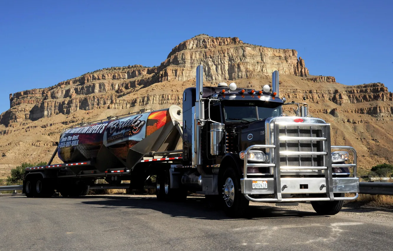 Photo wallpaper truck, truck, peterbilt 389, brady trucking