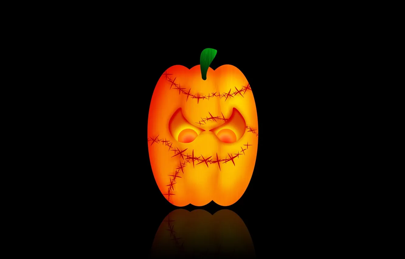 Photo wallpaper holiday, anger, Halloween, pumpkin, Halloween