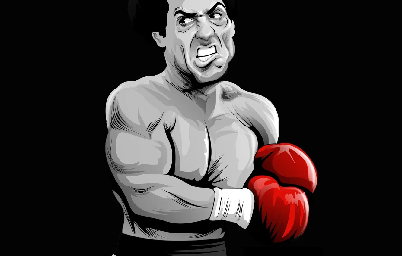 Photo wallpaper Boxing, boxer, Rocky Balboa