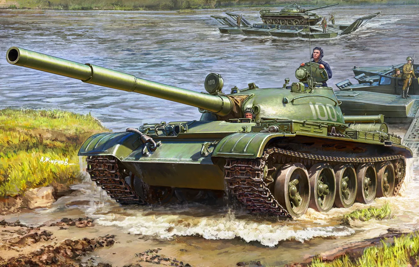 Photo wallpaper tank, USSR, THE T-62A, tankers, Armored forces