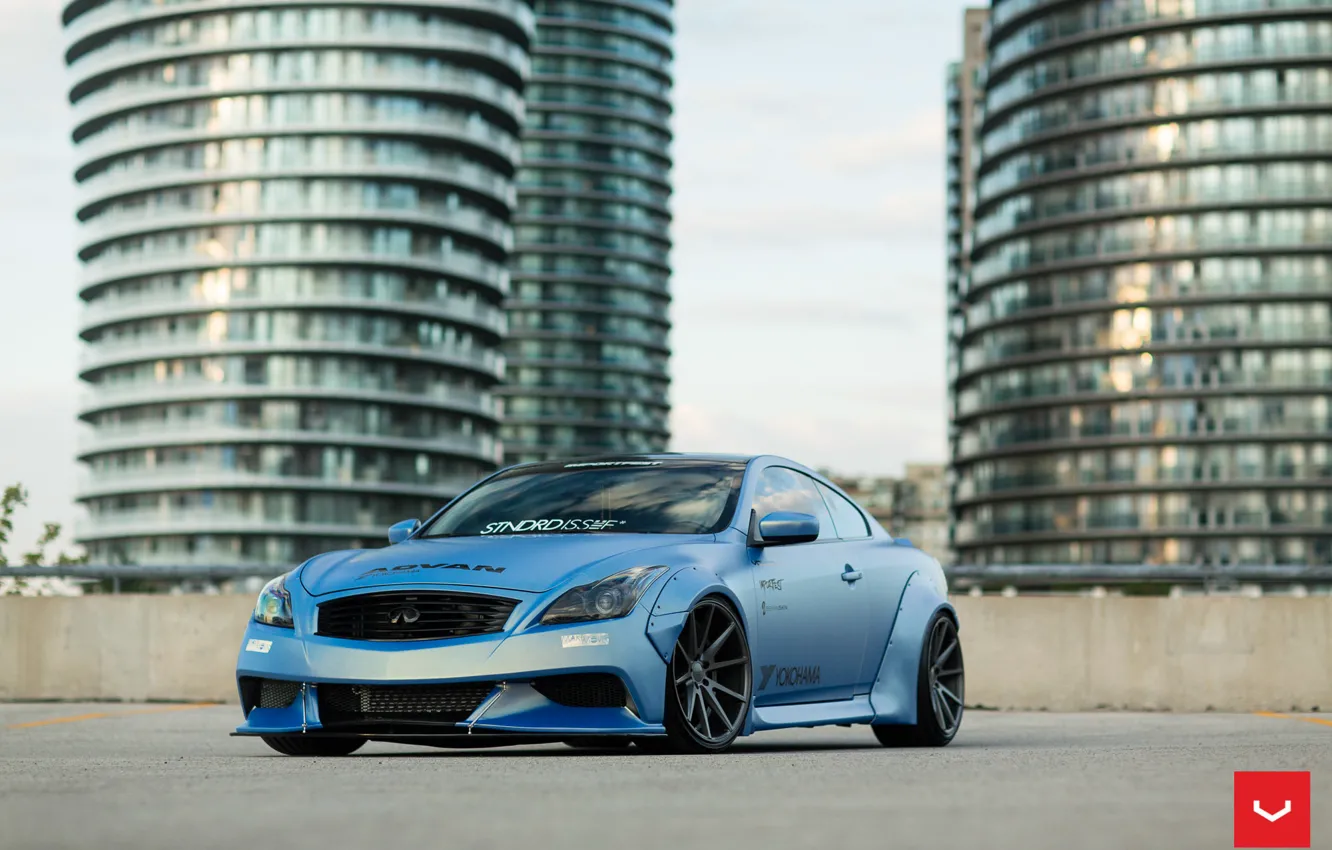 Photo wallpaper Infiniti G37, Vossen, Wheels, Liberty Walk, VFS-1, Importfest