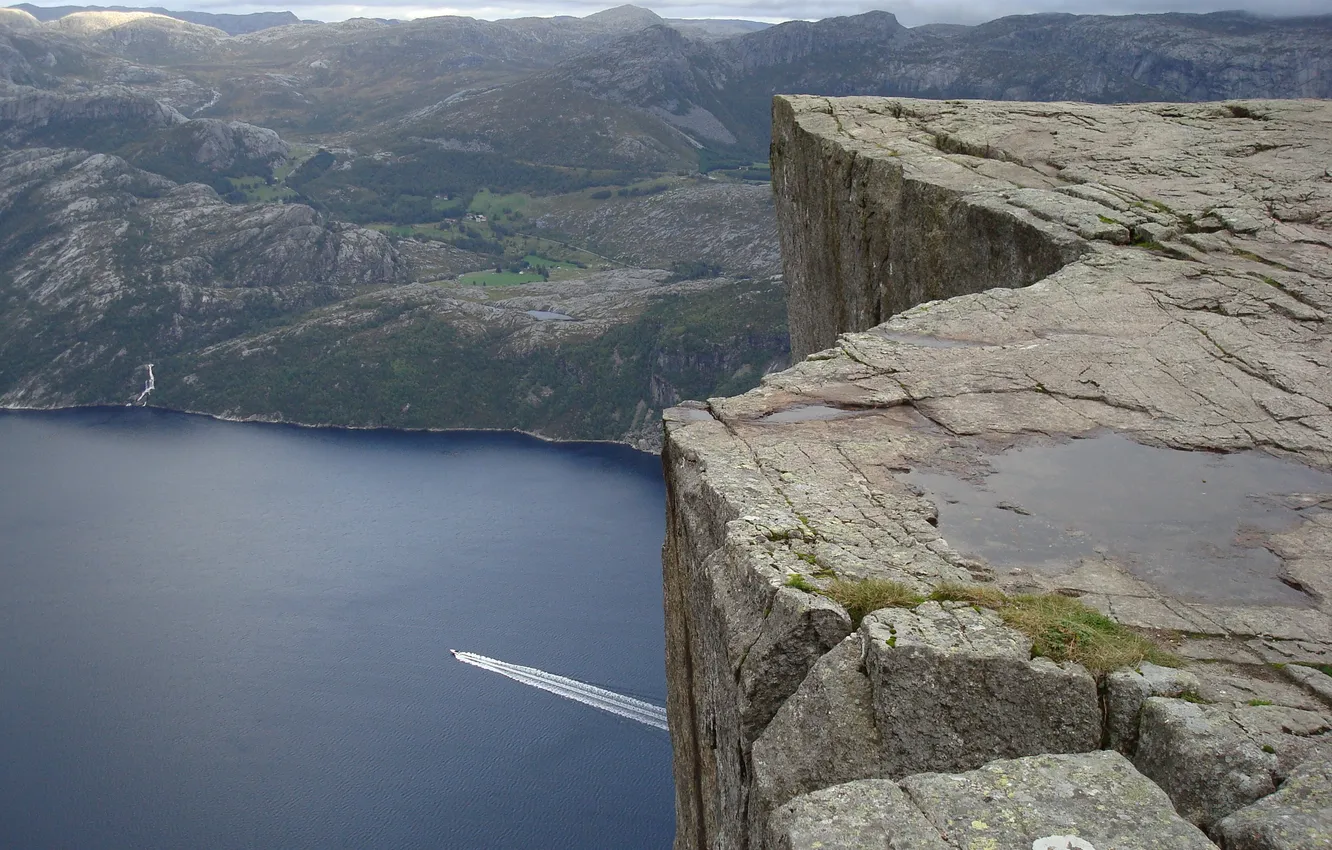 Photo wallpaper the sky, clouds, landscape, mountains, nature, lake, open, rocks