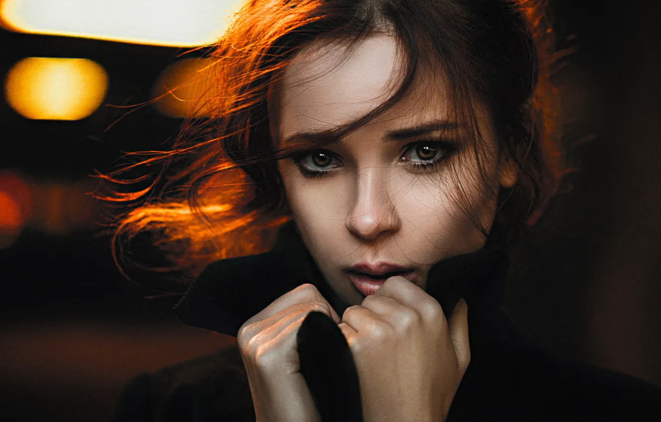 Photo wallpaper girl, the sun, light, face, hair, lips, beautiful, attractive