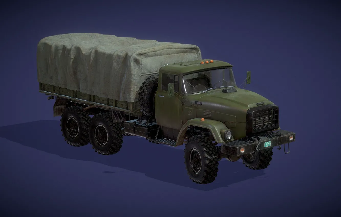 Photo wallpaper USSR, Zavod imeni Likhacheva, ZiL-E133VYAT, An experienced car