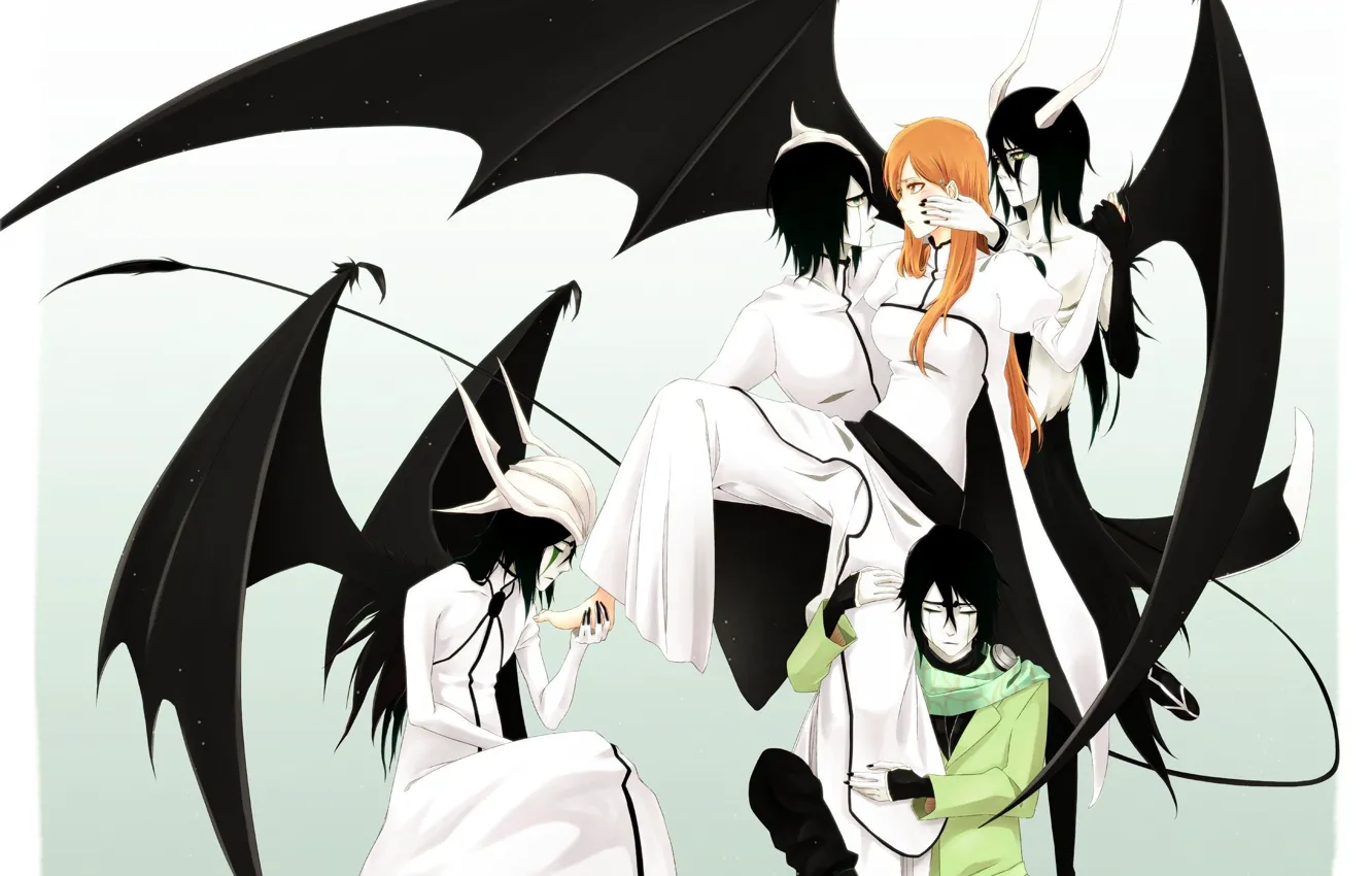 Photo wallpaper art, bleach, bleach, arancar, Espada, Ulquiorra Schiffer, Inoue Orihime