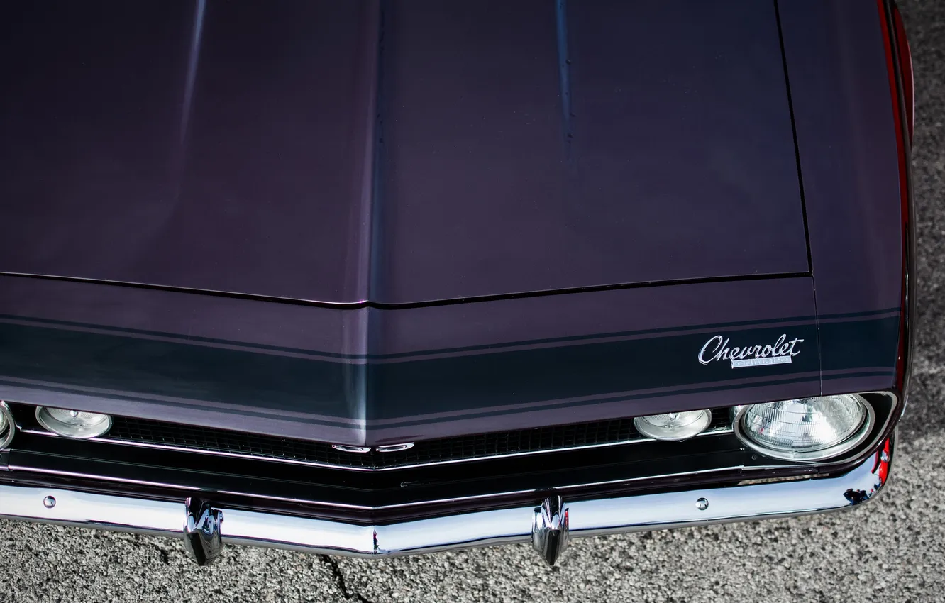 Photo wallpaper Chevrolet, the hood, Camaro